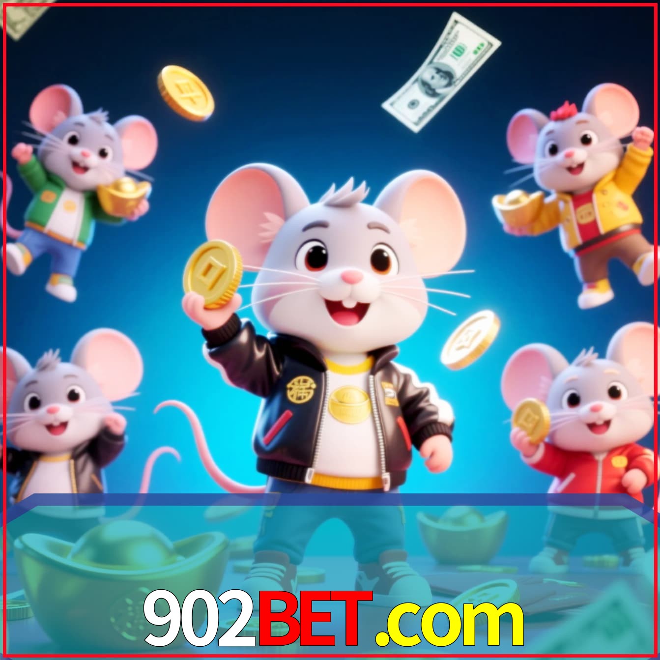 Slot machine 3D icon with number 7 and 1
